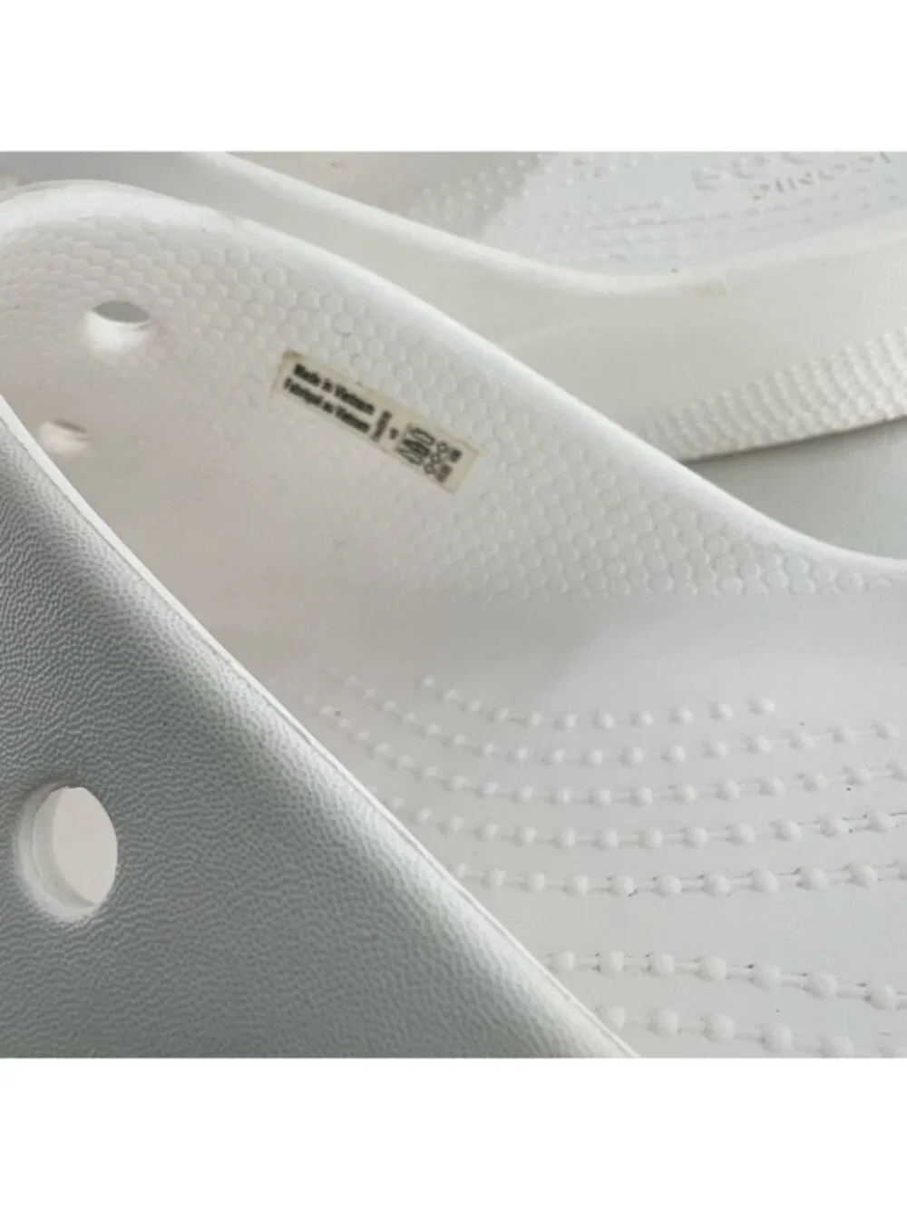 Crocs Classic Platform Slide Sandals Women US 9 Lightweight Chunky Slip On White